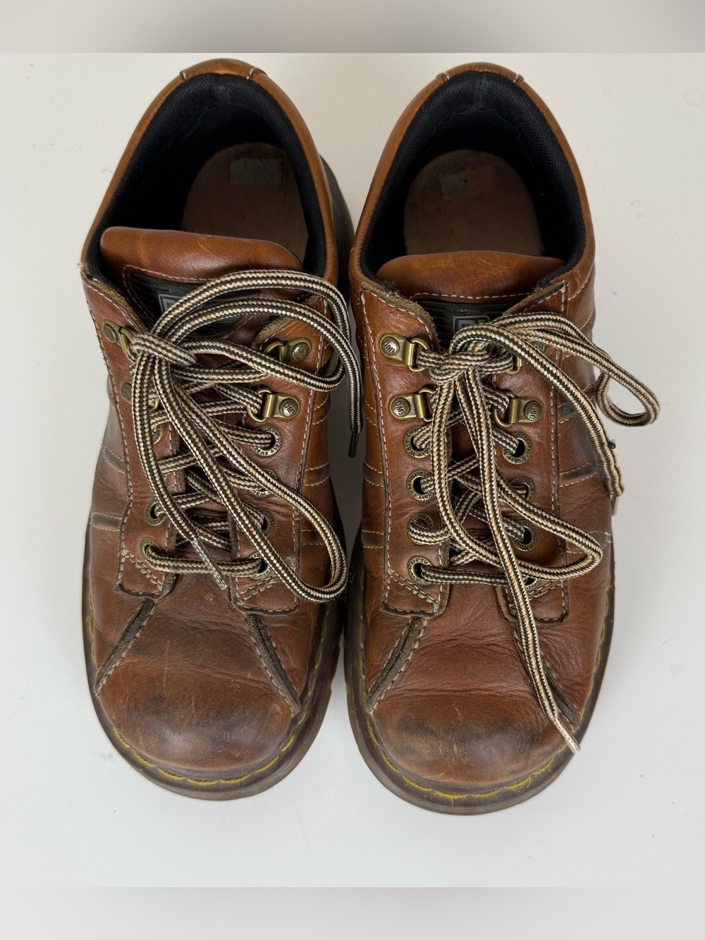 Vintage Dr. Martens brown leather lace up Oxford shoes - Picture 2 of 8